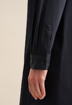 Hemdblusenkleid mit Stretchanteil in A- Linie in Dunkelblau |  Seidensticker Onlineshop