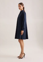 Hemdblusenkleid mit Stretchanteil in A- Linie in Dunkelblau |  Seidensticker Onlineshop