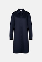 Hemdblusenkleid mit Stretchanteil in A- Linie in Dunkelblau |  Seidensticker Onlineshop