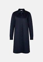 Hemdblusenkleid mit Stretchanteil in A- Linie in Dunkelblau |  Seidensticker Onlineshop