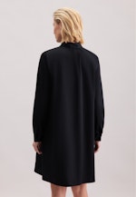 Hemdblusenkleid mit Stretchanteil in A- Linie in Schwarz |  Seidensticker Onlineshop