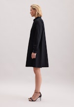 Hemdblusenkleid mit Stretchanteil in A- Linie in Schwarz |  Seidensticker Onlineshop