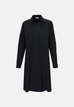 Hemdblusenkleid mit Stretchanteil in A- Linie in Schwarz |  Seidensticker Onlineshop