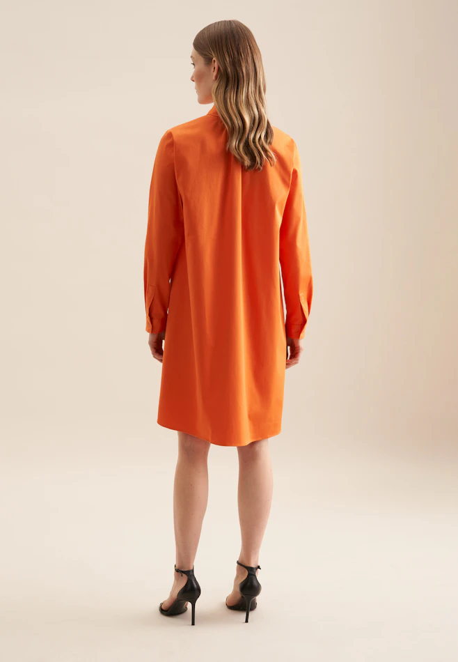 Robe-chemise à élasticité en ligne A dans Orange | Boutique en ligne Seidensticker