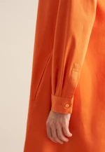Shirt dress with stretch in A-line in Orange |  Seidensticker Onlineshop