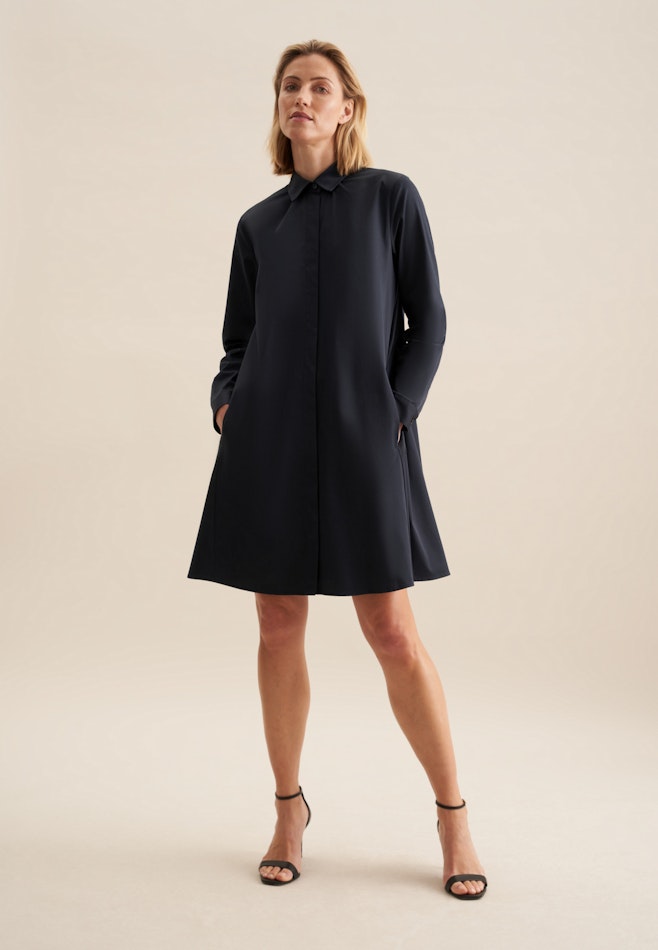 Collar Dress in Dark Blue | Seidensticker online shop