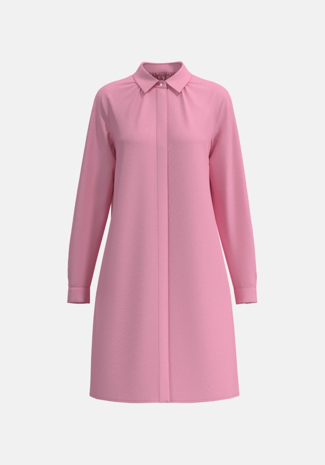 Hemdblusenkleid mit Stretchanteil in A- Linie in Rose Fuchsia | Seidensticker Onlineshop