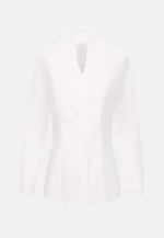 Kelchkragenbluse aus Twill slim fit in Weiß |  Seidensticker Onlineshop