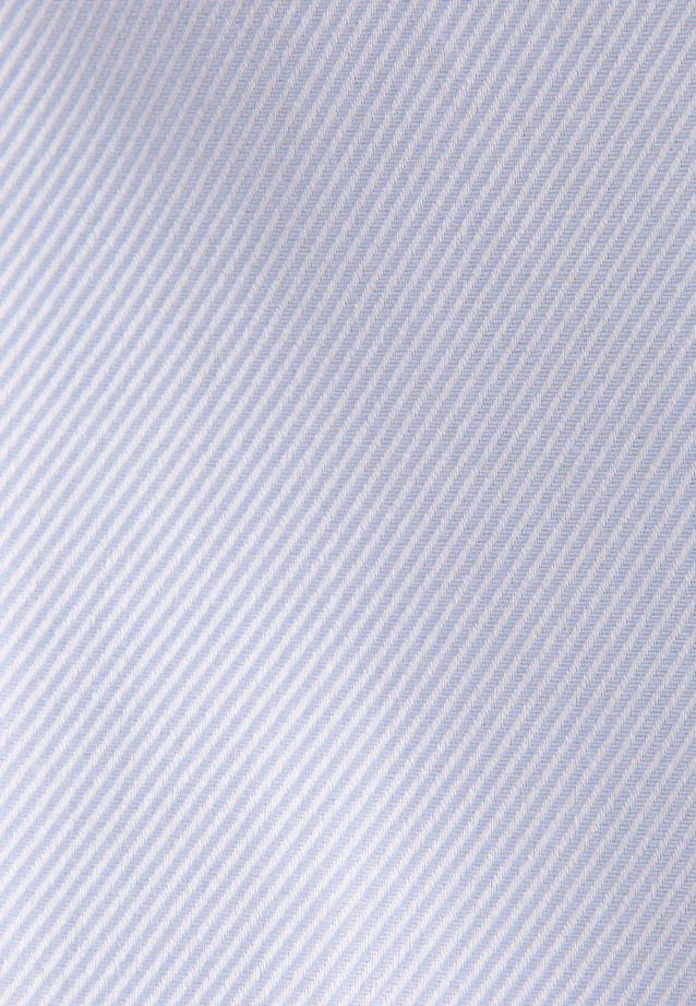 Blouse col calice en twill slim in Bleu Clair |  Seidensticker Onlineshop
