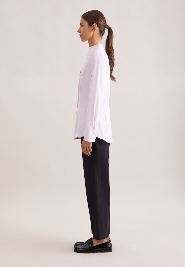 Kelchkragenbluse aus Twill slim fit in Rose Fuchsia |  Seidensticker Onlineshop