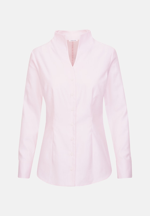 Kelchkragenbluse aus Twill slim fit in Pink |  Seidensticker Onlineshop