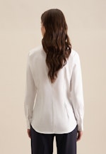 Blouse col Calice Twill (sergé) in Blanc |  Seidensticker Onlineshop