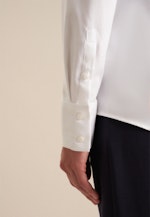 Blouse col Calice Twill (sergé) in Blanc |  Seidensticker Onlineshop