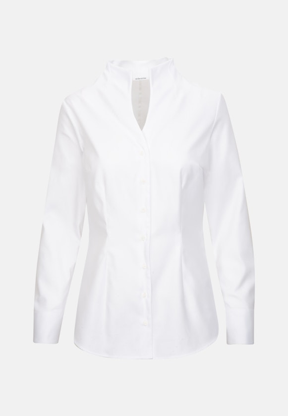 Twill Chalice Blouse in White |  Seidensticker Onlineshop