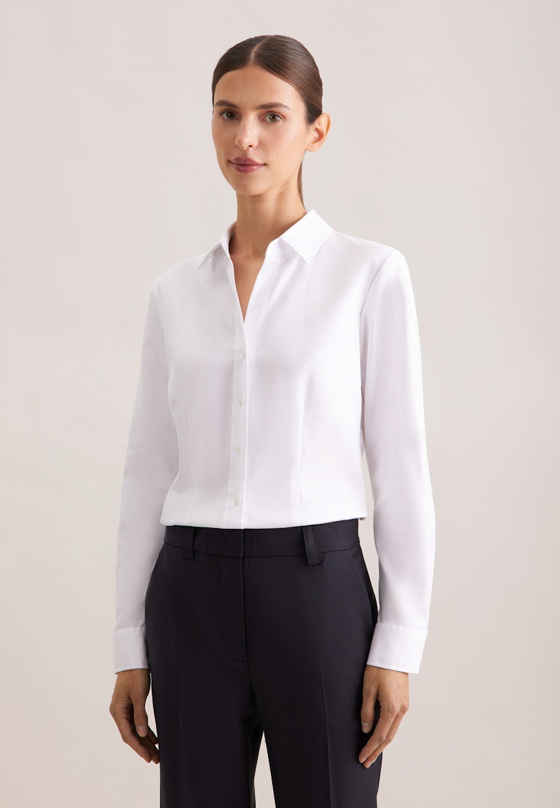 Hemdbluse aus Twill slim fit