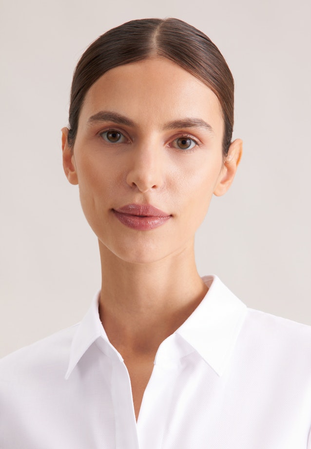 Hemdbluse aus Twill slim fit in White |  Seidensticker Onlineshop