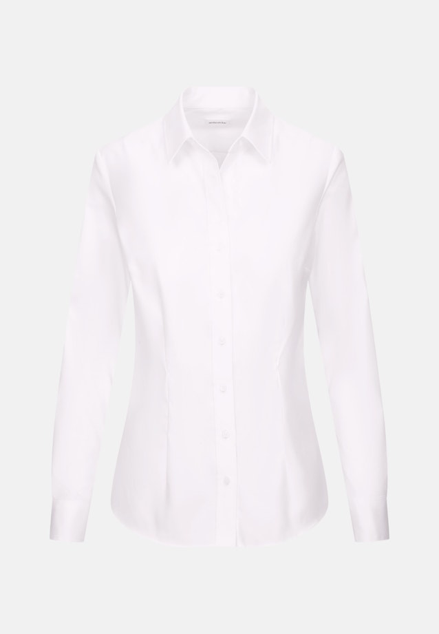 Hemdbluse aus Twill slim fit in White |  Seidensticker Onlineshop