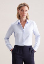 Hemdbluse aus Twill slim fit in Light Blue |  Seidensticker Onlineshop