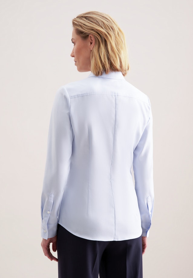 Hemdbluse aus Twill slim fit in Light Blue |  Seidensticker Onlineshop