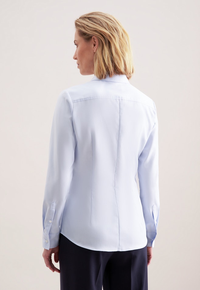 Hemdbluse aus Twill slim fit dans Bleu Clair | Boutique en ligne Seidensticker