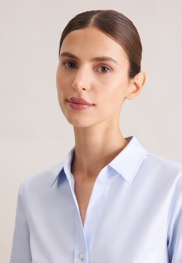 Hemdbluse aus Twill slim fit in Hellblau |  Seidensticker Onlineshop