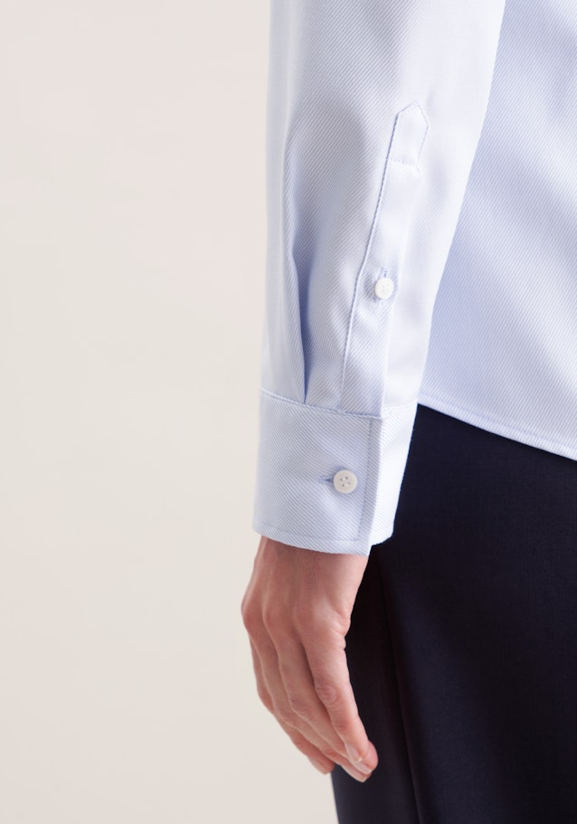 Hemdbluse aus Twill slim fit in Light Blue | Seidensticker Onlineshop