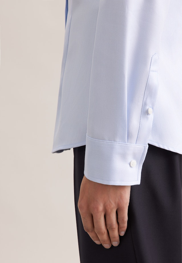 Hemdbluse aus Twill slim fit in Hellblau |  Seidensticker Onlineshop