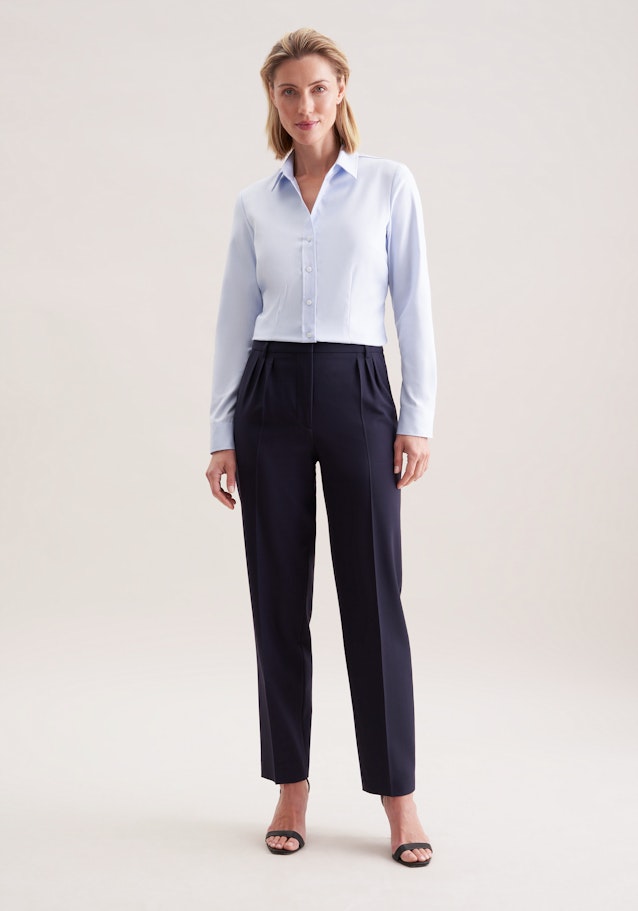 Hemdbluse aus Twill slim fit in Light Blue | Seidensticker Onlineshop