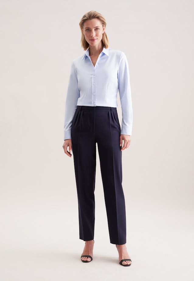Hemdbluse aus Twill slim fit in Light Blue |  Seidensticker Onlineshop
