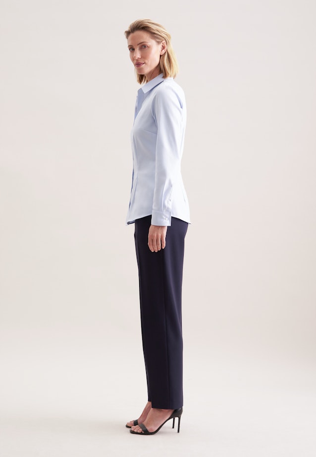 Hemdbluse aus Twill slim fit in Light Blue |  Seidensticker Onlineshop