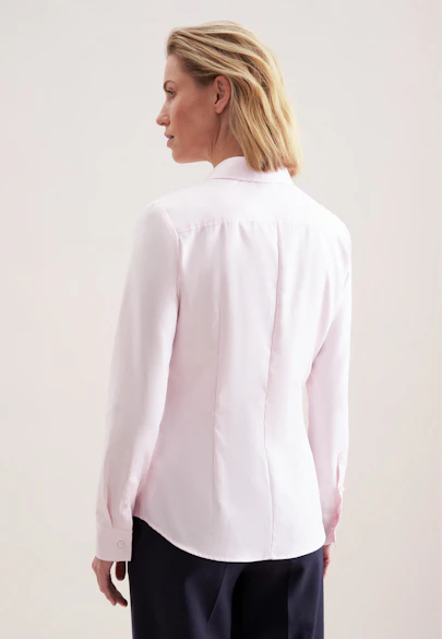 Slim Fit Twill Shirt Blouse in Pink |  Seidensticker Onlineshop