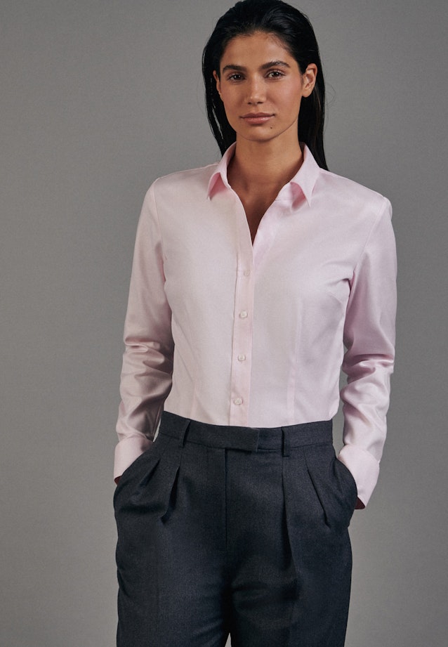 Twill Shirt Blouse in Pink |  Seidensticker Onlineshop