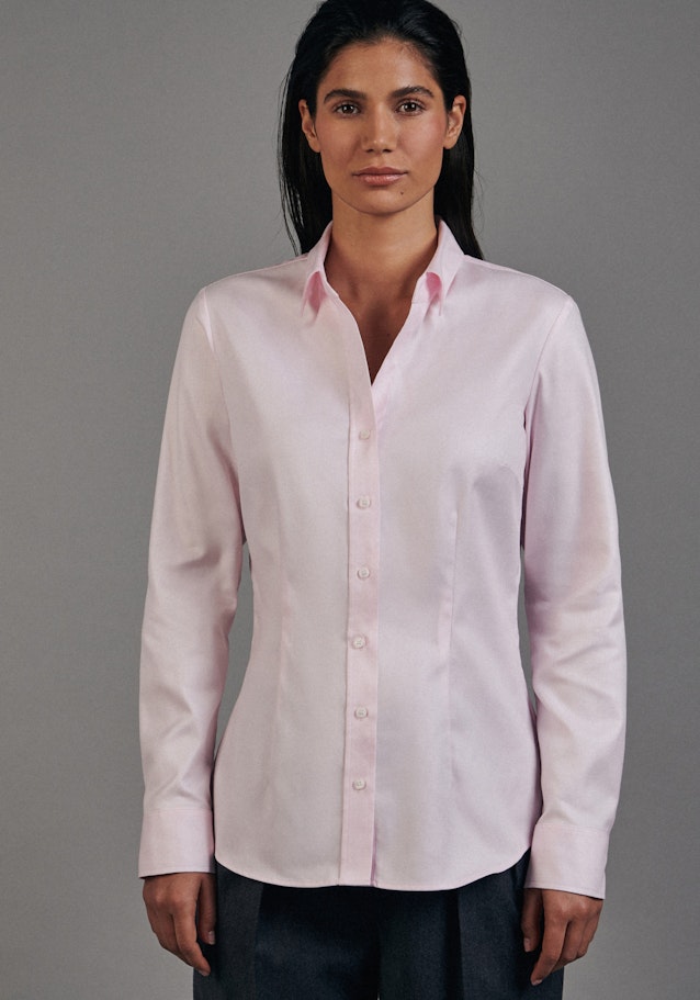 Twill Shirtblouse in Roze/Pink |  Seidensticker Onlineshop