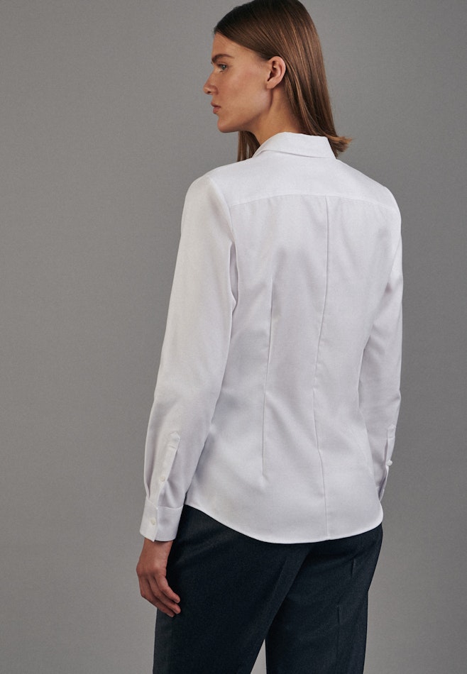 Twill Shirt Blouse in White | Seidensticker online shop