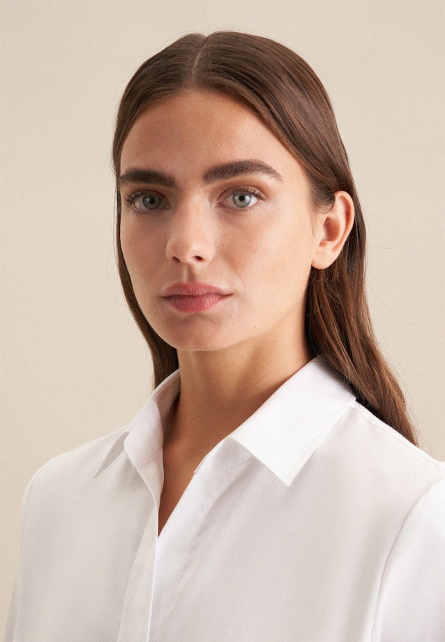 Collar Shirt Blouse in White |  Seidensticker Onlineshop