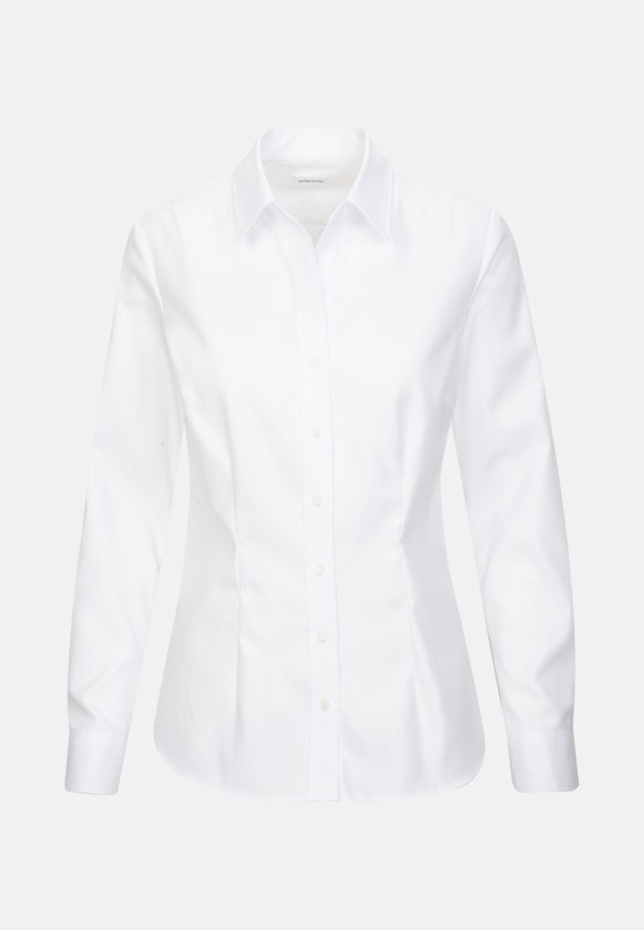 Twill Shirtblouse in Wit |  Seidensticker Onlineshop