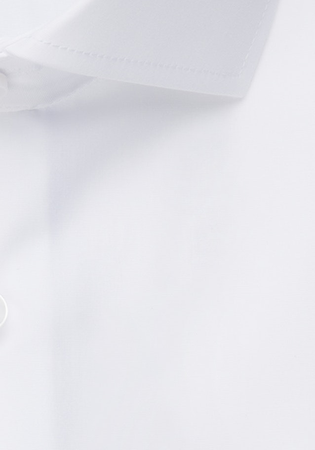 Non-iron Fil a fil Short sleeve Business Shirt in Slim with Kent-Collar in White |  Seidensticker Onlineshop