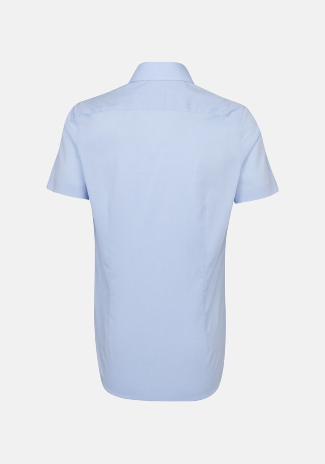 Non-iron Fil a fil Korte mouwen Business overhemd in Slim with Kentkraag in Lichtblauw |  Seidensticker Onlineshop