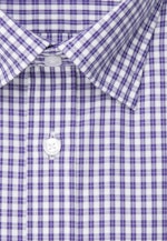 Shaped Business Shirt Check in Purple |  Seidensticker Onlineshop