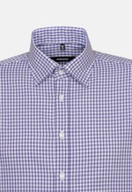 Shaped Business Shirt Check in Purple |  Seidensticker Onlineshop