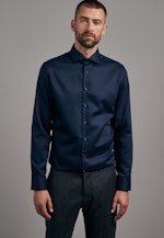 Slim Business Hemd Uni in Dunkelblau |  Seidensticker Onlineshop