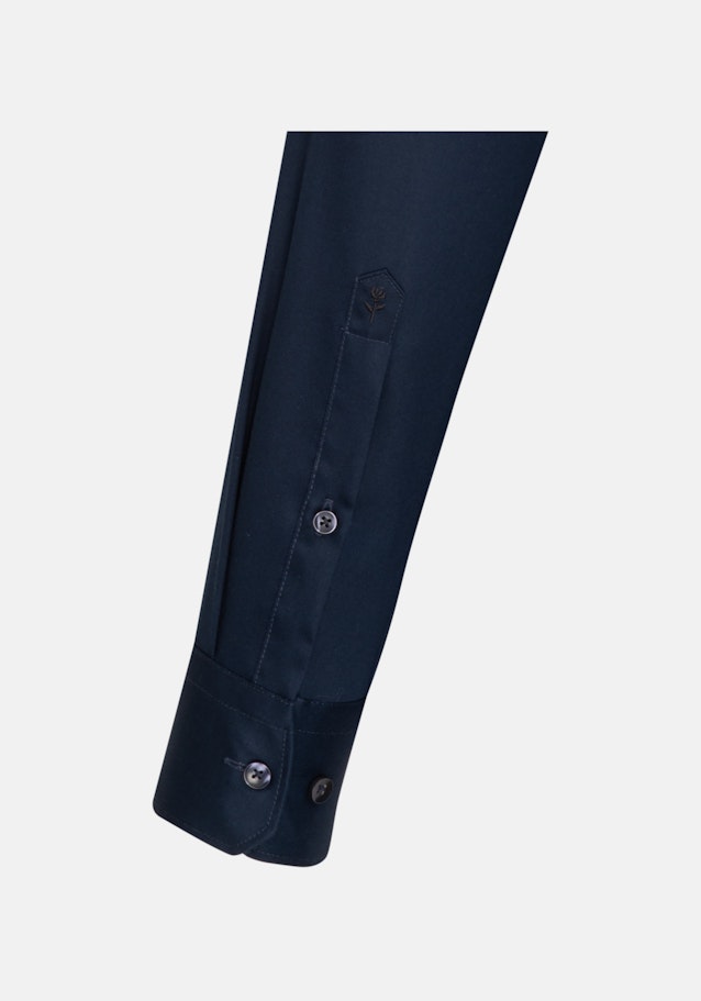 Chemise Business Regular Twill (sergé) Col Kent in Bleu Foncé |  Seidensticker Onlineshop