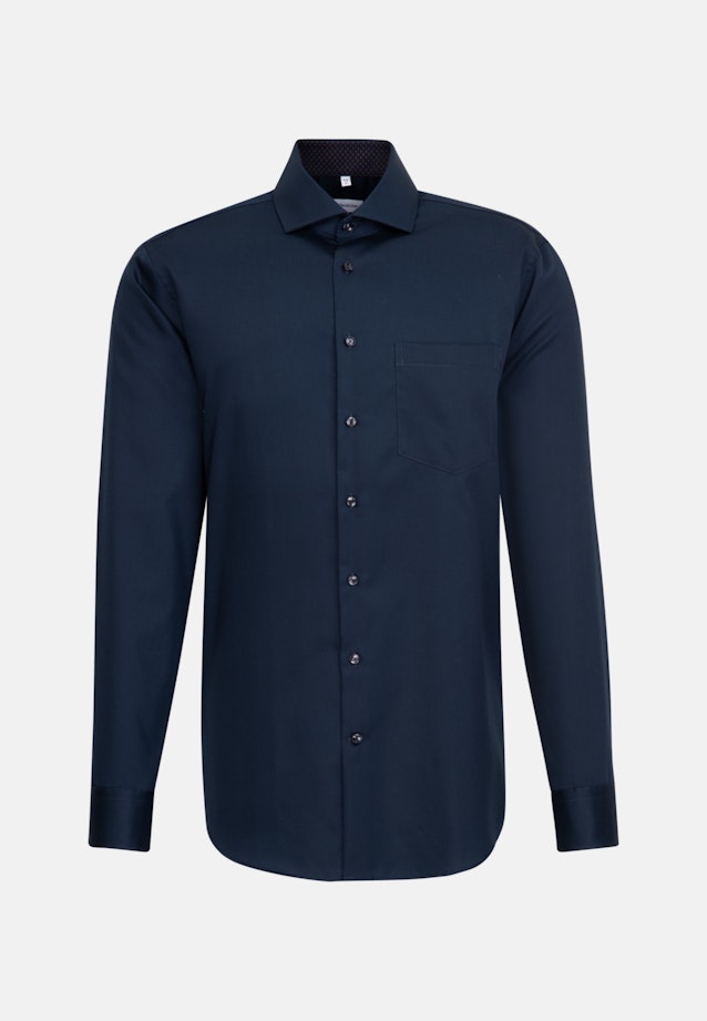 Regular Business Hemd Uni in Dunkelblau |  Seidensticker Onlineshop