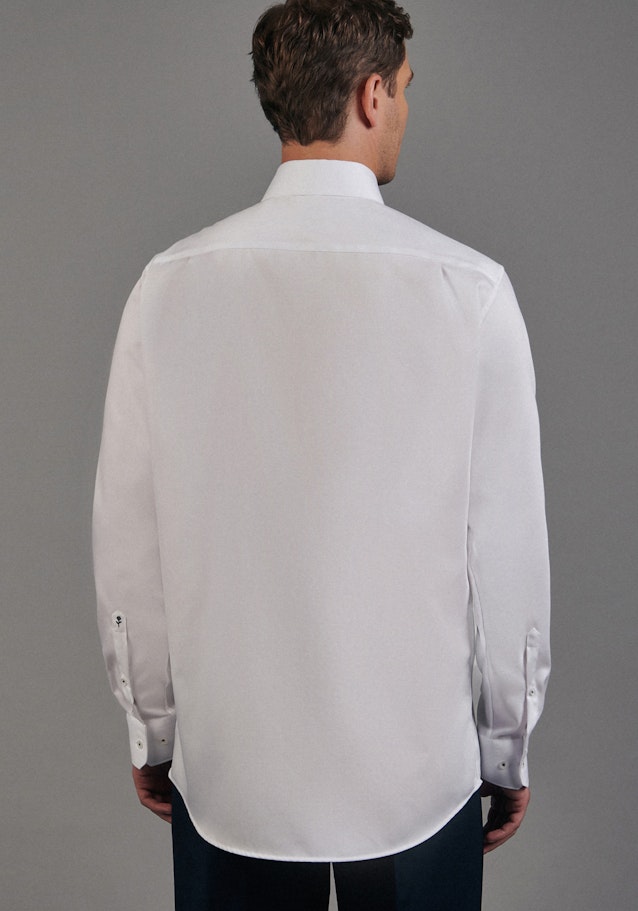 Non-iron Twill Business Shirt in Regular with Kent-Collar in White |  Seidensticker Onlineshop