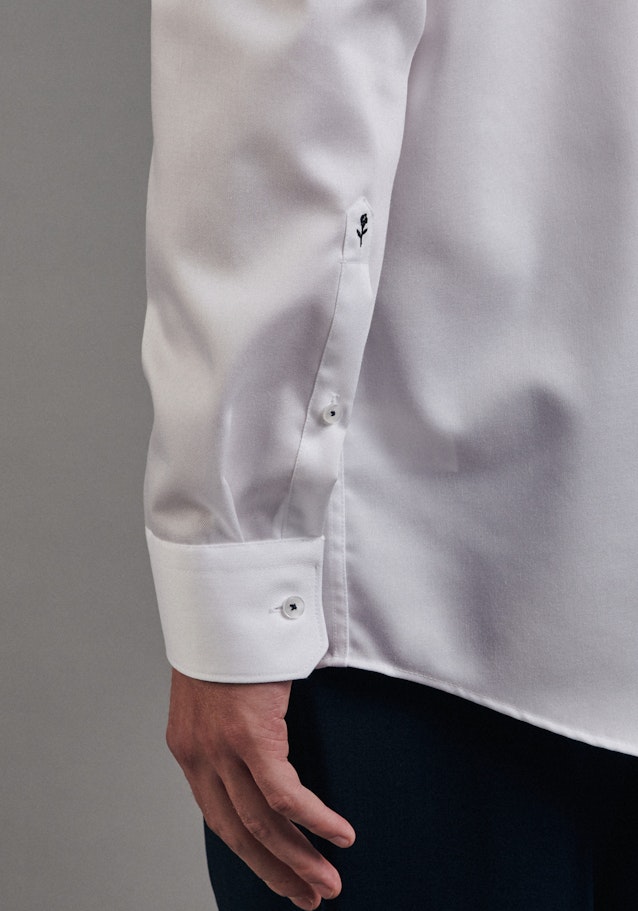 Non-iron Twill Business Shirt in Regular with Kent-Collar in White |  Seidensticker Onlineshop