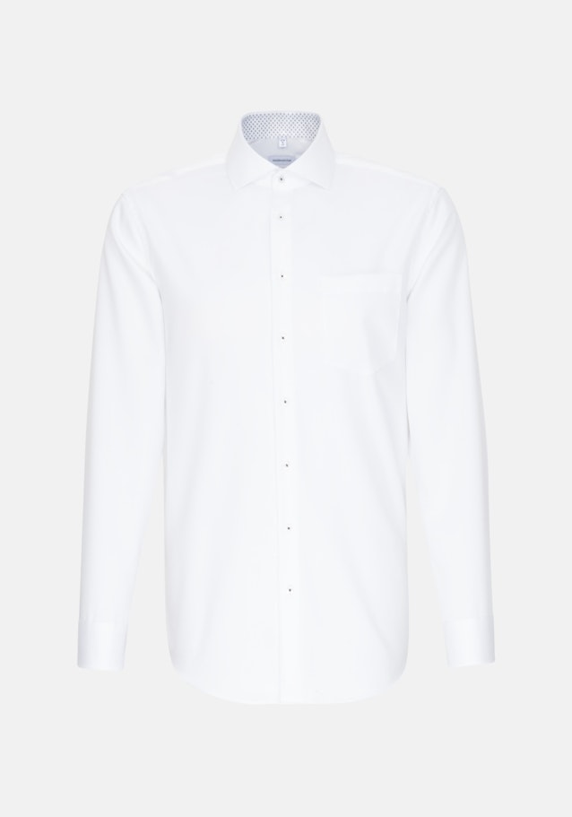 Non-iron Twill Business Shirt in Regular with Kent-Collar in White |  Seidensticker Onlineshop