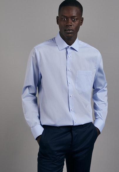 Regular Chemise Business Uni in Bleu Clair |  Seidensticker Onlineshop