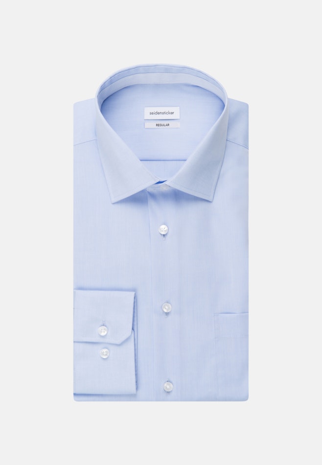 Regular Chemise Business Uni dans Bleu Clair | Boutique en ligne Seidensticker