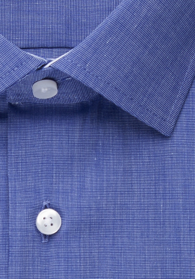 Non-iron Fil a fil Business Shirt in Regular with Kent-Collar in Medium Blue |  Seidensticker Onlineshop