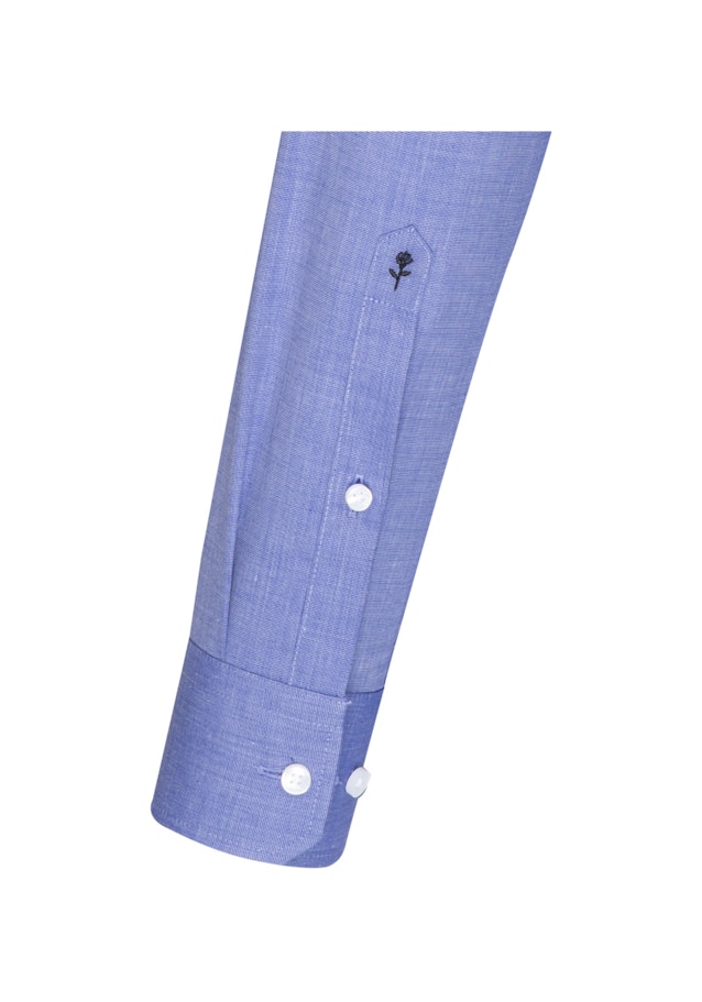 Regular Business Shirt Uni in Medium Blue | Seidensticker Onlineshop